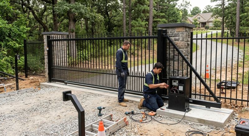 Electric Gate Installation in Plano, TX